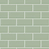 KIT DE 4 ROLOS - 1,00m x 50cm - Papel de Parede Brick Metro Menta