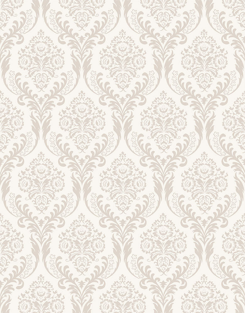 KIT DE 3 ROLOS - 1,50m x 50cm - Papel de Parede Adesivo Arabesc Nude