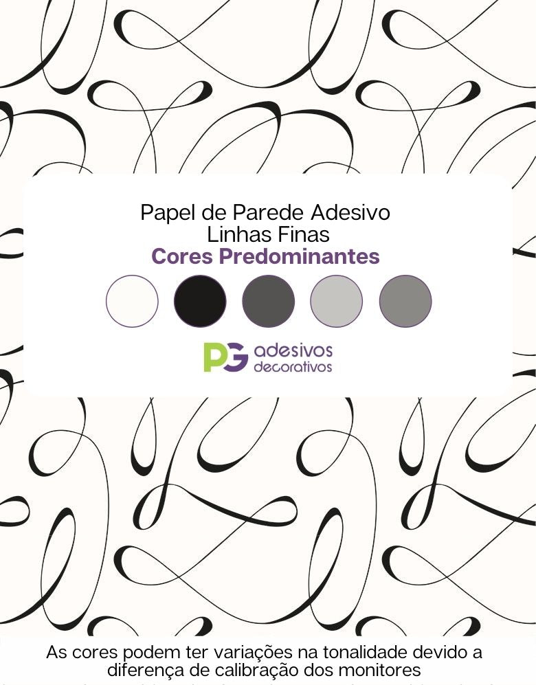 Papel de Parede Adesivo Linhas Finas