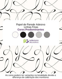 Papel de Parede Adesivo Linhas Finas