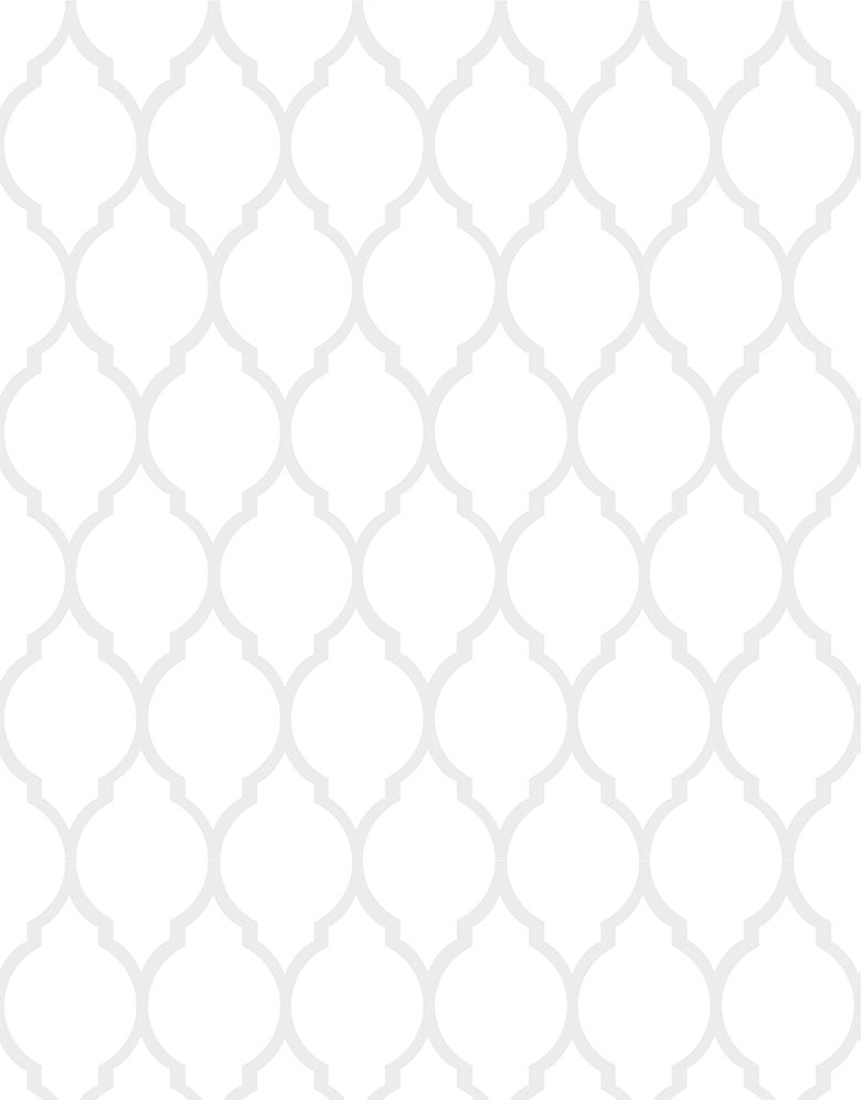 KIT DE 3 ROLOS - 2,50m x 50cm - Papel De Parede Adesivo Geométrico Branco