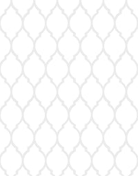 KIT DE 3 ROLOS - 2,50m x 50cm - Papel De Parede Adesivo Geométrico Branco