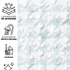 Papel de Parede Adesivo Pied de Poule Azul Aquarela