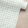 Papel de Parede Adesivo Pied de Poule Verde Aquarela