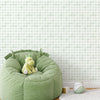 Papel de Parede Adesivo Pied de Poule Verde Aquarela