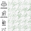 Papel de Parede Adesivo Pied de Poule Verde Aquarela