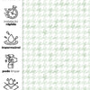 Papel de Parede Adesivo Pied de Poule Verde Aquarela