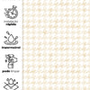 Papel de Parede Adesivo Pied de Poule Amarelo Aquarela
