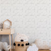 Papel de Parede Adesivo Pied de Poule Cinza Aquarela