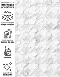 Papel de Parede Adesivo Pied de Poule Cinza Aquarela