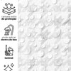 Papel de Parede Adesivo Pied de Poule Cinza Aquarela