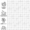 Papel de Parede Adesivo Pied de Poule Cinza Aquarela