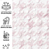Papel de Parede Adesivo Pied de Poule Rosa Aquarela