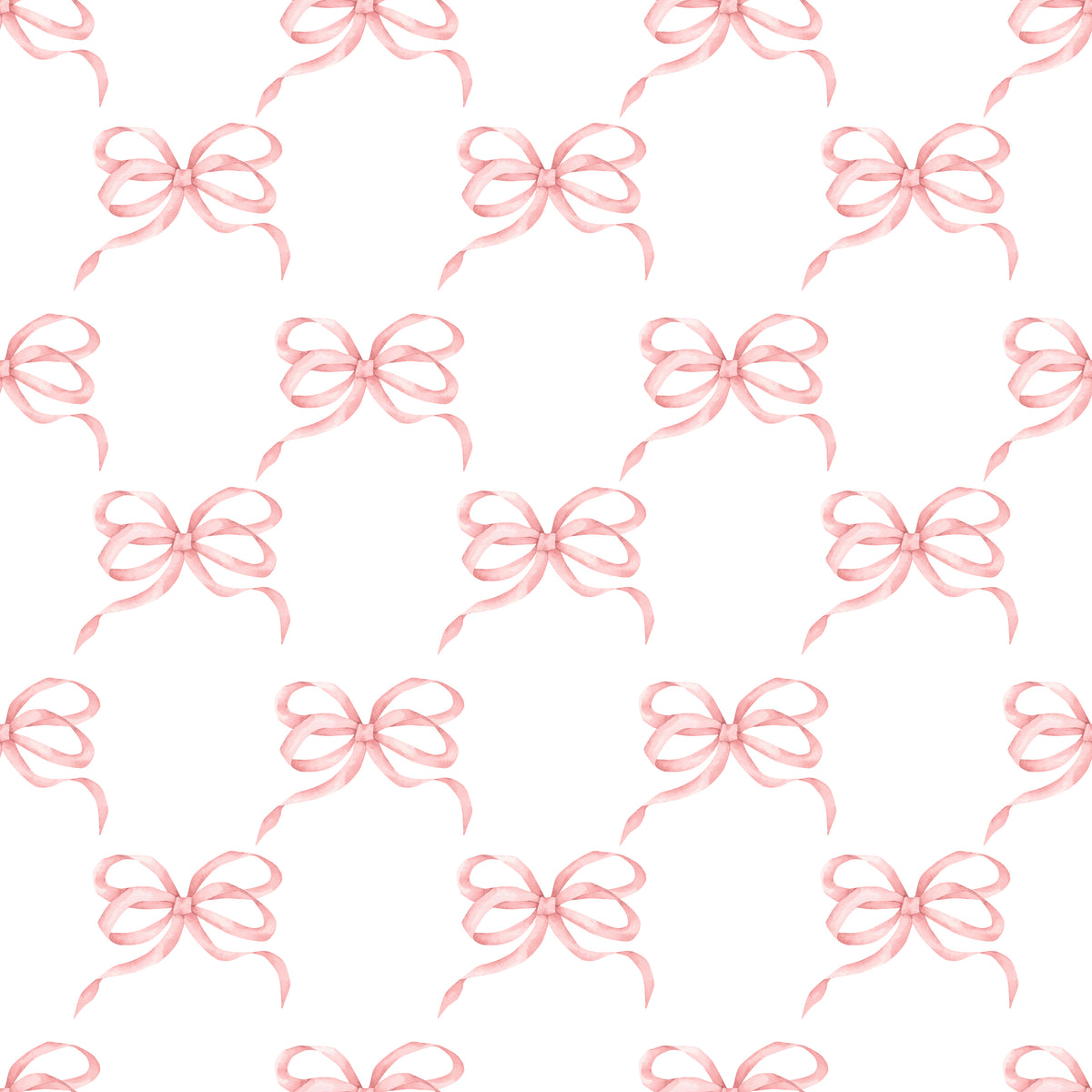 Papel de Parede Adesivo Laços Rosa