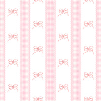 Papel de Parede Adesivo Laços Rosa Listrado Xadrez