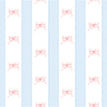 Papel de Parede Adesivo Laços Rosa Listrado Xadrez Azul