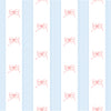 Papel de Parede Adesivo Laços Rosa Listrado Xadrez Azul