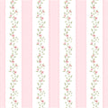 Papel de Parede Adesivo Ramo Floral Listra Rosa