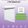 Papel de Parede Adesivo Ramo Floral Listrado Azul