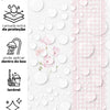 Papel de Parede Adesivo Floral Rosa Listrado Provençal