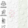 Papel de Parede Adesivo Floral Listrado Verde Provençal