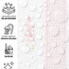 Papel de Parede Adesivo Floral Listrado Rosa