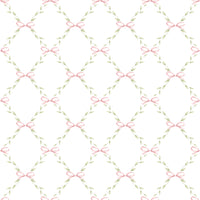 Papel de Parede Adesivo Laço Rosa