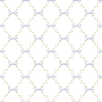 Papel de Parede Adesivo Laço Azul