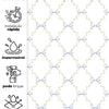 Papel de Parede Adesivo Laço Azul