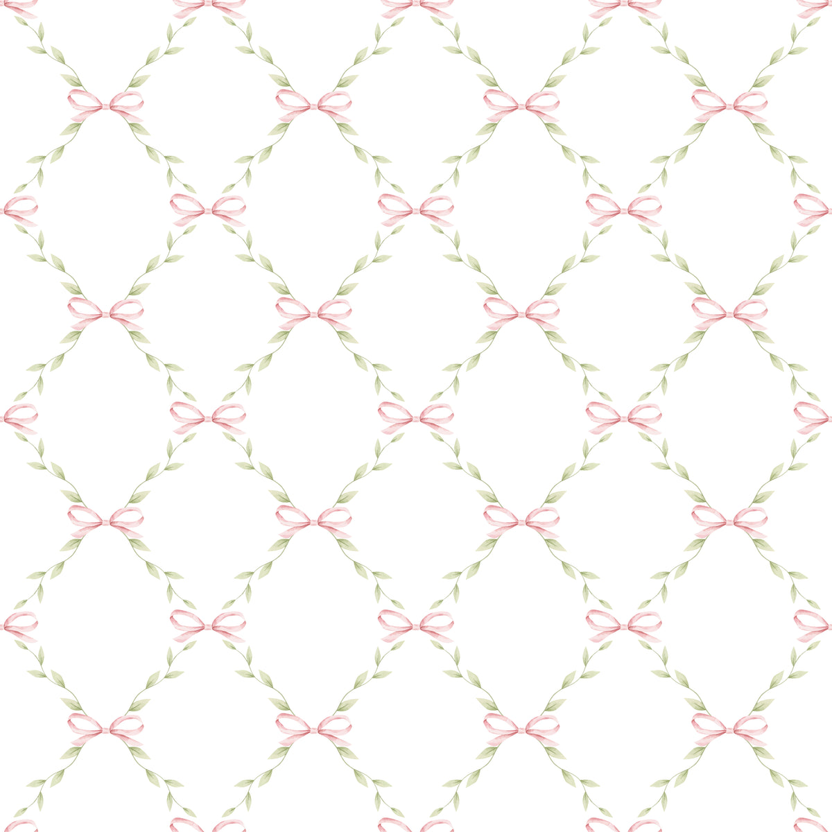 Papel de Parede Adesivo Laço Rosa