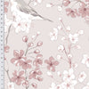 Papel de Parede Adesivo Floral Rosa com Pássaros
