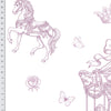 Papel de Parede Adesivo Encantado Carrossel Rosa