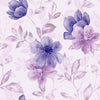 Papel de Parede Adesivo Flores Lilás