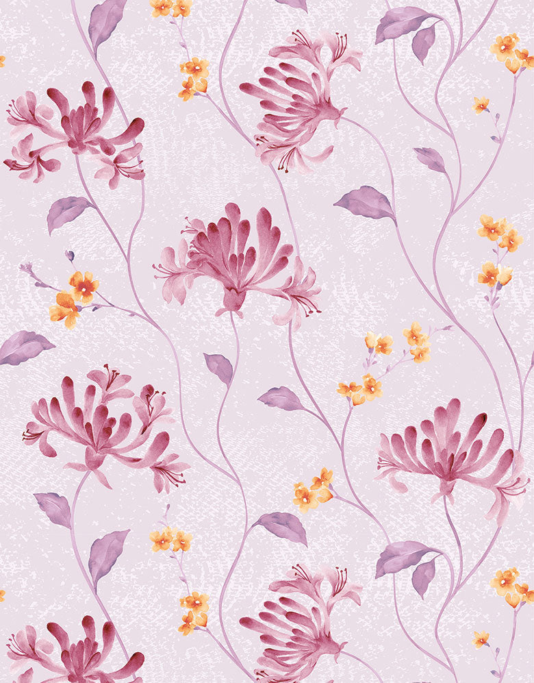 KIT DE 6 ROLOS - 2,50m x 50cm - Papel de Parede Adesivo Flores Bromelias