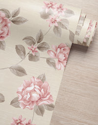Papel De Parede Adesivo Flores Peônias
