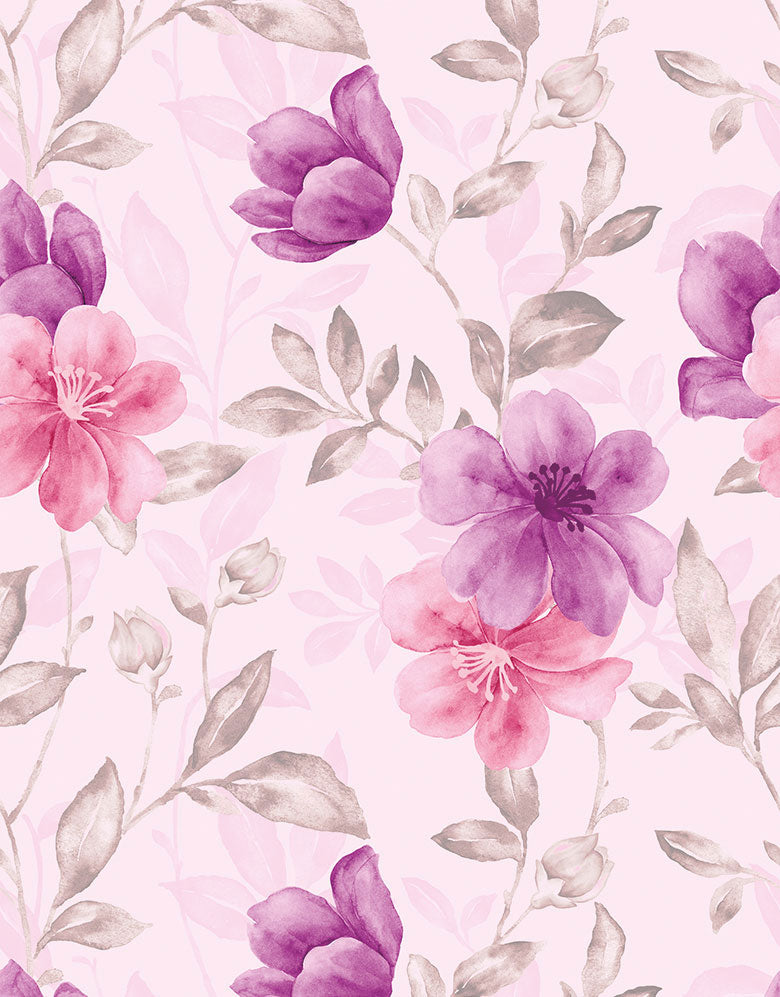 Papel de Parede Adesivo Flores Artísticas