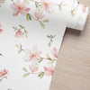 KIT DE 5 ROLOS - 3,00m x 50cm - Papel de Parede Adesivo Flores Jasmim