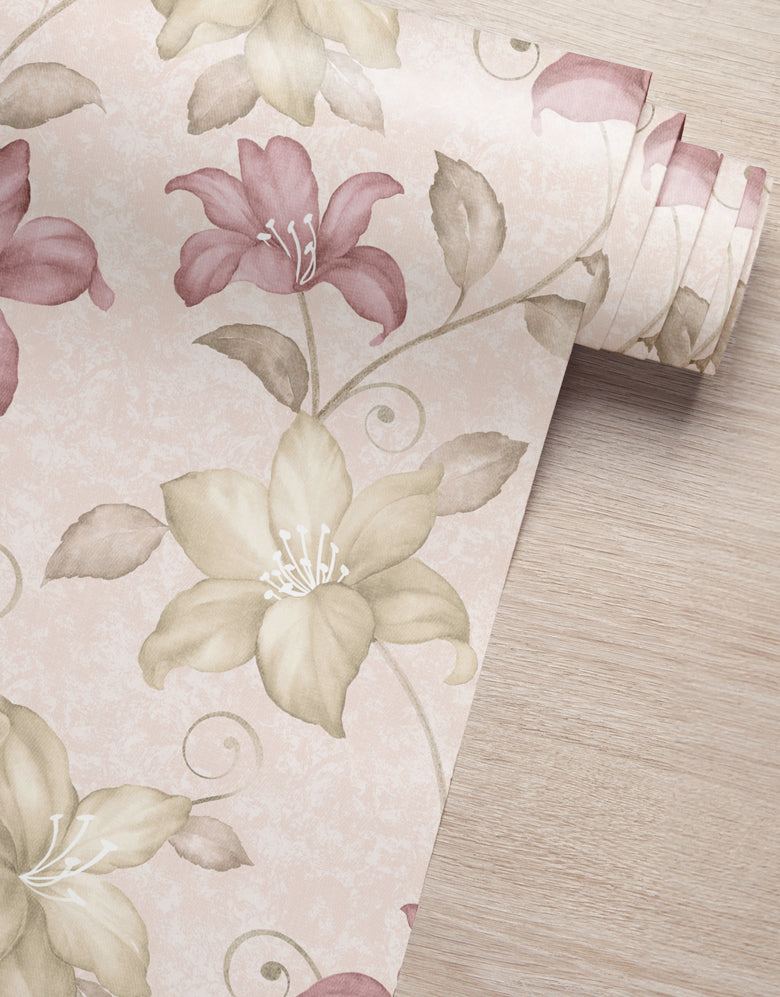 Papel de Parede Adesivo Flores do Amanhecer