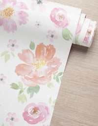 Papel de Parede Floral Aquarela