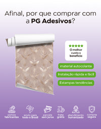 Papel de Parede Floral Rose