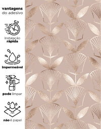 Papel de Parede Floral Rose