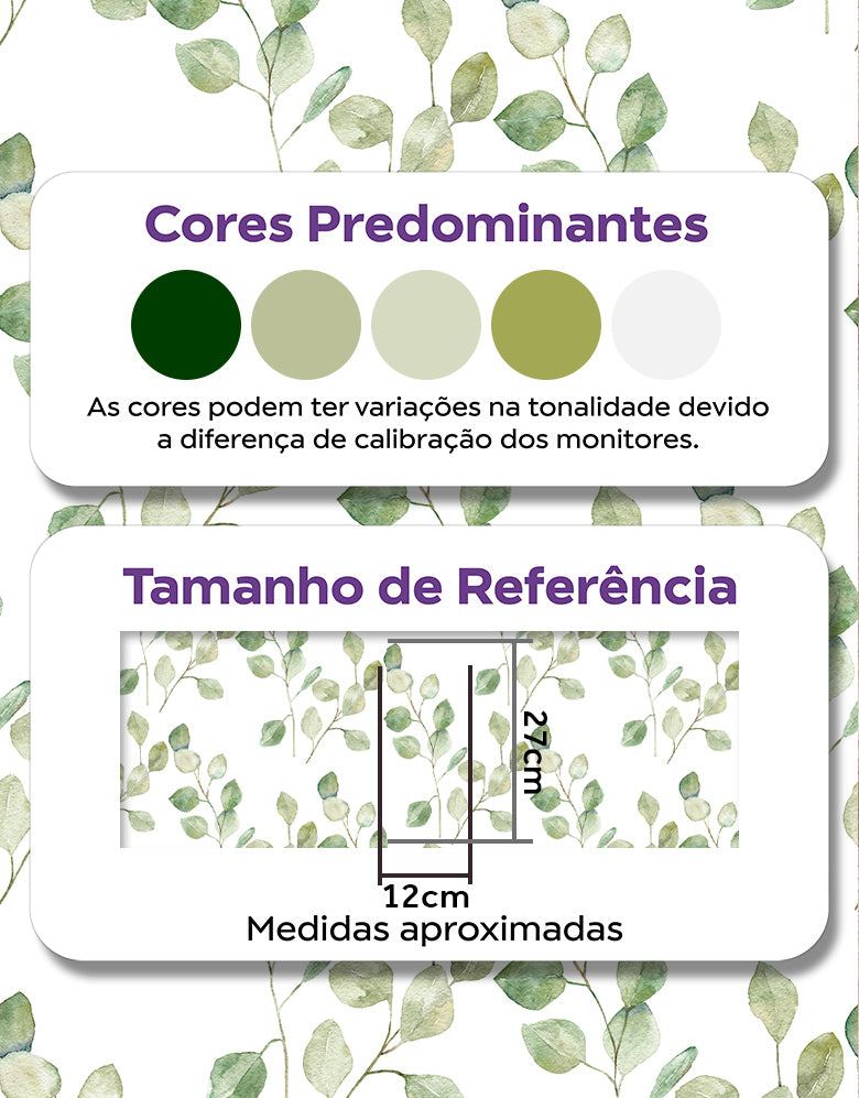 Papel de Parede Autocolante Folhagem