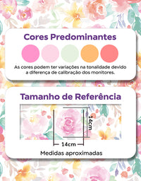 Papel De Parede Adesivo Garden Aquarela