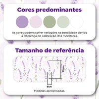 KIT DE 5 ROLOS - 1,00m x 50cm - Papel de Parede Adesivo Lavanda Aquarela