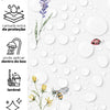 KIT DE 5 ROLOS - 1,50m x 50cm - Papel de Parede Adesivo Florido Aquarela