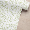 Papel de Parede Adesivo Raminhos Verdes Aquarela