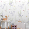 Papel de Parede Adesivo Jardim Lilás