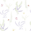 Papel de Parede Adesivo Jardim Lilás