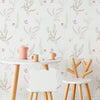 KIT DE 5 ROLOS - 2,50m x 50cm - Papel de Parede Adesivo Jardim Rosa