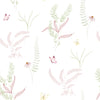 KIT DE 5 ROLOS - 2,50m x 50cm - Papel de Parede Adesivo Jardim Rosa